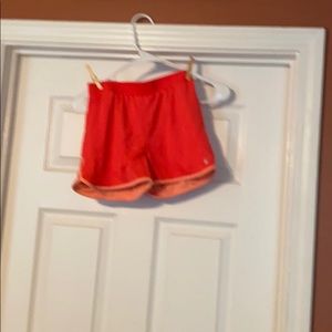 Orange and peach athletic shorts